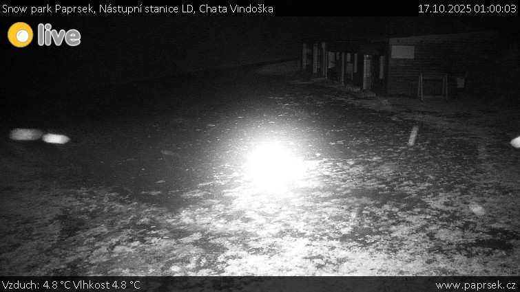 Snow park Paprsek - Nástupní stanice LD, Chata Vindoška - 17.10.2025 v 01:00 Snow park Paprsek - Nástupní stanice LD, Chata Vindoška - 17.10.2025 v 01:00