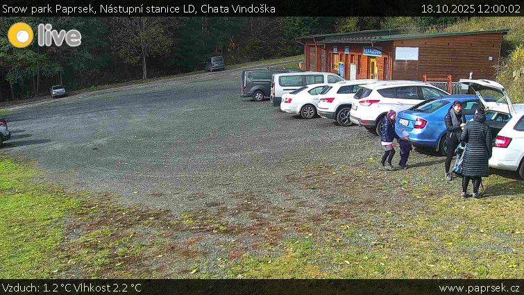 Snow park Paprsek - Nástupní stanice LD, Chata Vindoška - 18.10.2025 v 12:00 Snow park Paprsek - Nástupní stanice LD, Chata Vindoška - 18.10.2025 v 12:00