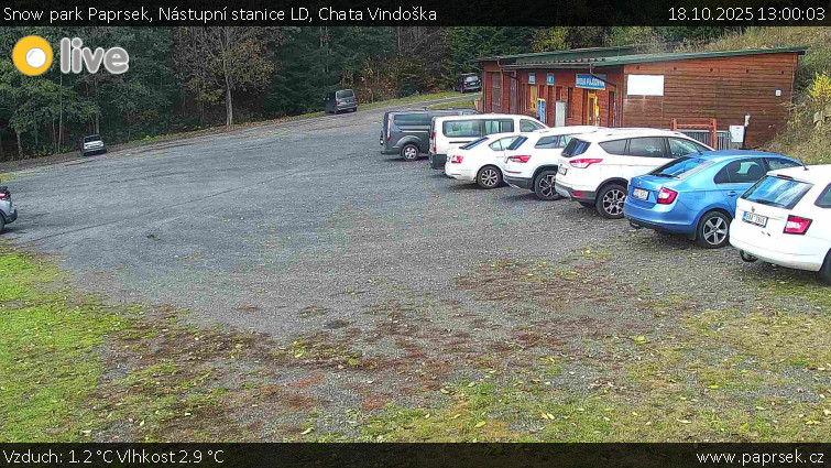 Snow park Paprsek - Nástupní stanice LD, Chata Vindoška - 18.10.2025 v 13:00 Snow park Paprsek - Nástupní stanice LD, Chata Vindoška - 18.10.2025 v 13:00