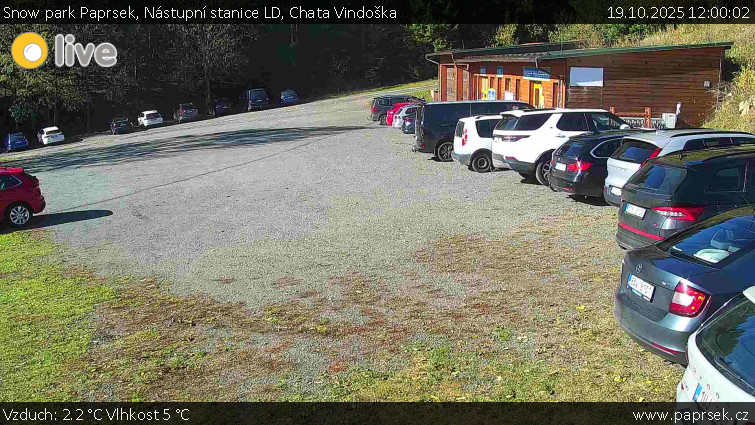 Snow park Paprsek - Nástupní stanice LD, Chata Vindoška - 19.10.2025 v 12:00 Snow park Paprsek - Nástupní stanice LD, Chata Vindoška - 19.10.2025 v 12:00