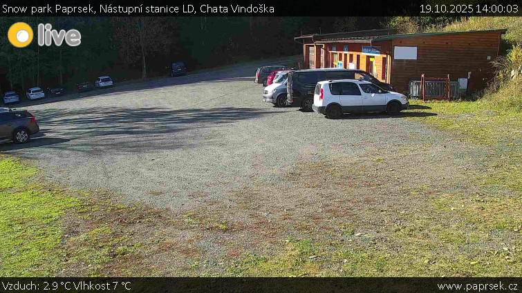 Snow park Paprsek - Nástupní stanice LD, Chata Vindoška - 19.10.2025 v 14:00 Snow park Paprsek - Nástupní stanice LD, Chata Vindoška - 19.10.2025 v 14:00