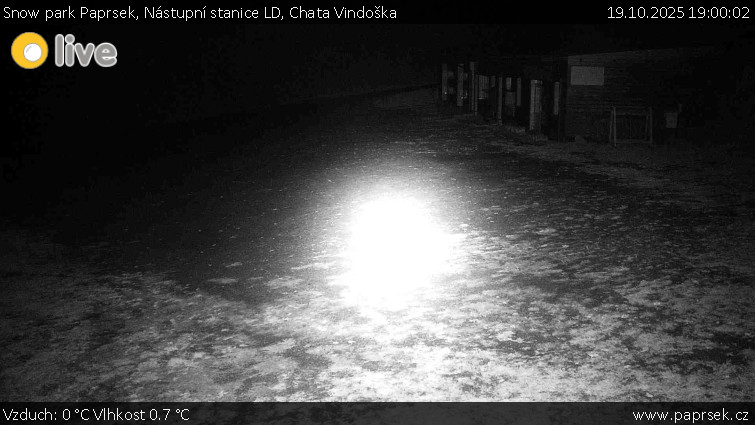 Snow park Paprsek - Nástupní stanice LD, Chata Vindoška - 19.10.2025 v 19:00 Snow park Paprsek - Nástupní stanice LD, Chata Vindoška - 19.10.2025 v 19:00