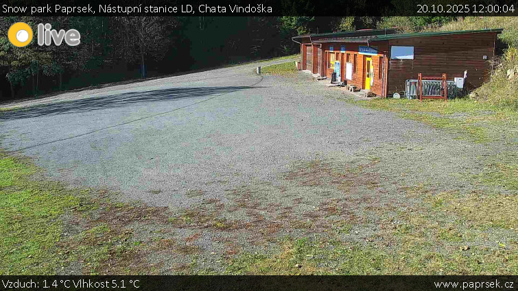 Snow park Paprsek - Nástupní stanice LD, Chata Vindoška - 20.10.2025 v 12:00 Snow park Paprsek - Nástupní stanice LD, Chata Vindoška - 20.10.2025 v 12:00