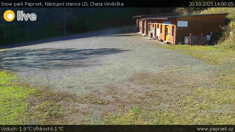 Snow park Paprsek - Nástupní stanice LD, Chata Vindoška - 20.10.2025 v 14:00 Snow park Paprsek - Nástupní stanice LD, Chata Vindoška - 20.10.2025 v 14:00