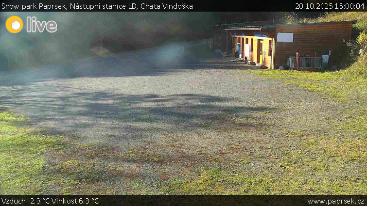 Snow park Paprsek - Nástupní stanice LD, Chata Vindoška - 20.10.2025 v 15:00 Snow park Paprsek - Nástupní stanice LD, Chata Vindoška - 20.10.2025 v 15:00