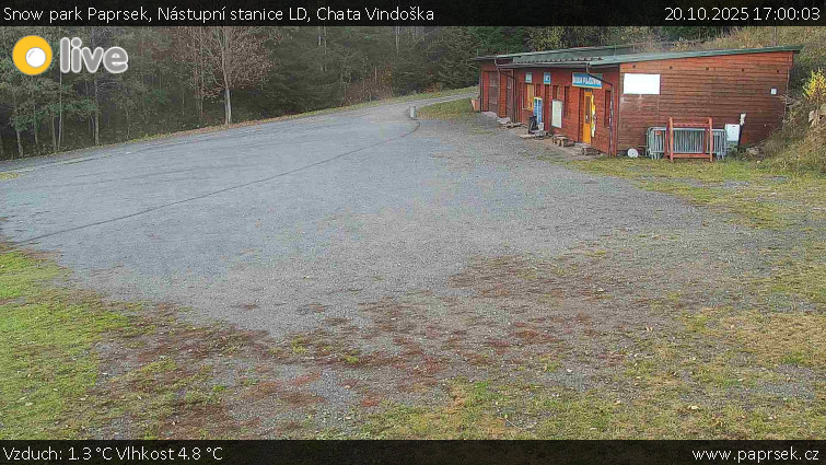 Snow park Paprsek - Nástupní stanice LD, Chata Vindoška - 20.10.2025 v 17:00 Snow park Paprsek - Nástupní stanice LD, Chata Vindoška - 20.10.2025 v 17:00