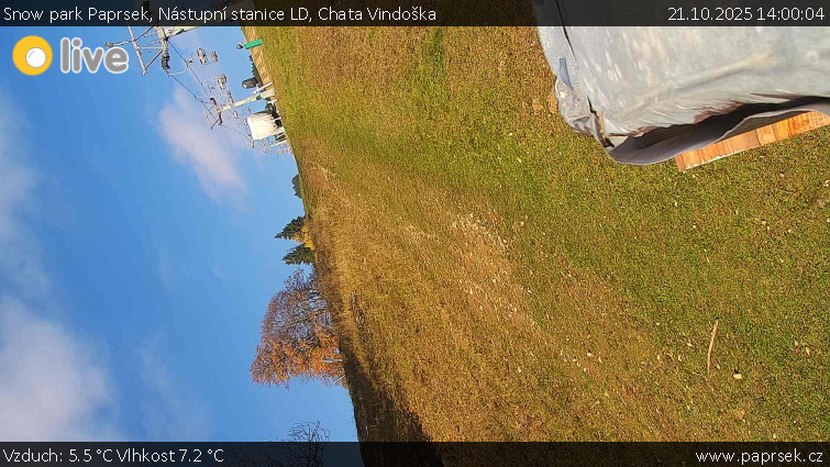 Snow park Paprsek - Nástupní stanice LD, Chata Vindoška - 21.10.2025 v 14:00 Snow park Paprsek - Nástupní stanice LD, Chata Vindoška - 21.10.2025 v 14:00