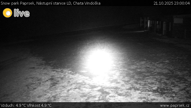 Snow park Paprsek - Nástupní stanice LD, Chata Vindoška - 21.10.2025 v 23:00 Snow park Paprsek - Nástupní stanice LD, Chata Vindoška - 21.10.2025 v 23:00