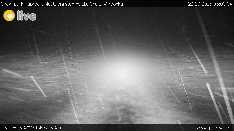 Snow park Paprsek - Nástupní stanice LD, Chata Vindoška - 22.10.2025 v 05:00 Snow park Paprsek - Nástupní stanice LD, Chata Vindoška - 22.10.2025 v 05:00