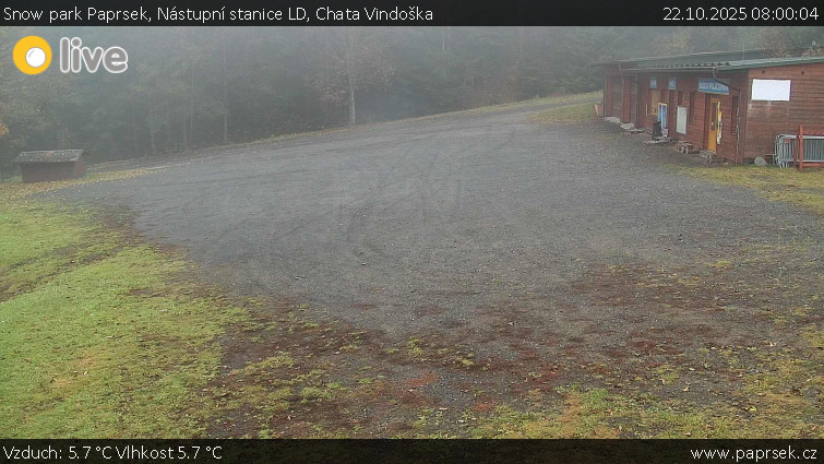 Snow park Paprsek - Nástupní stanice LD, Chata Vindoška - 22.10.2025 v 08:00 Snow park Paprsek - Nástupní stanice LD, Chata Vindoška - 22.10.2025 v 08:00