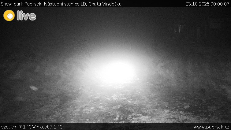 Snow park Paprsek - Nástupní stanice LD, Chata Vindoška - 23.10.2025 v 00:00 Snow park Paprsek - Nástupní stanice LD, Chata Vindoška - 23.10.2025 v 00:00