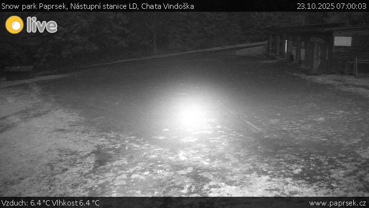 Snow park Paprsek - Nástupní stanice LD, Chata Vindoška - 23.10.2025 v 07:00 Snow park Paprsek - Nástupní stanice LD, Chata Vindoška - 23.10.2025 v 07:00