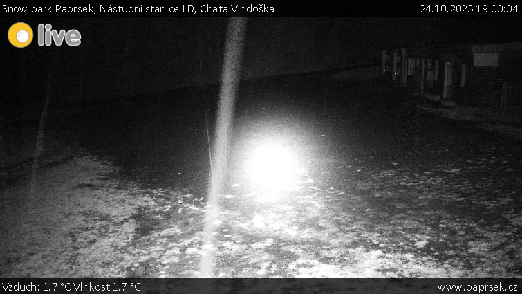 Snow park Paprsek - Nástupní stanice LD, Chata Vindoška - 24.10.2025 v 19:00 Snow park Paprsek - Nástupní stanice LD, Chata Vindoška - 24.10.2025 v 19:00