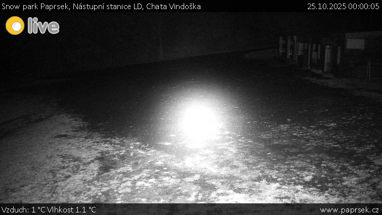 Snow park Paprsek - Nástupní stanice LD, Chata Vindoška - 25.10.2025 v 00:00 Snow park Paprsek - Nástupní stanice LD, Chata Vindoška - 25.10.2025 v 00:00