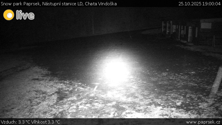 Snow park Paprsek - Nástupní stanice LD, Chata Vindoška - 25.10.2025 v 19:00 Snow park Paprsek - Nástupní stanice LD, Chata Vindoška - 25.10.2025 v 19:00