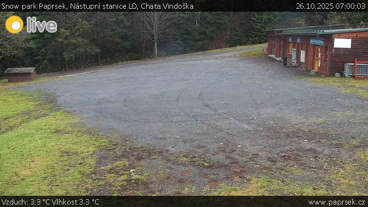 Snow park Paprsek - Nástupní stanice LD, Chata Vindoška - 26.10.2025 v 07:00 Snow park Paprsek - Nástupní stanice LD, Chata Vindoška - 26.10.2025 v 07:00