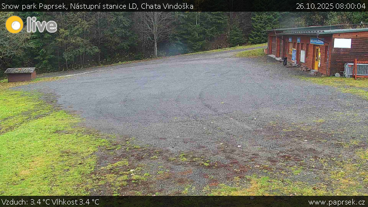 Snow park Paprsek - Nástupní stanice LD, Chata Vindoška - 26.10.2025 v 08:00 Snow park Paprsek - Nástupní stanice LD, Chata Vindoška - 26.10.2025 v 08:00