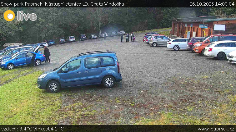 Snow park Paprsek - Nástupní stanice LD, Chata Vindoška - 26.10.2025 v 14:00 Snow park Paprsek - Nástupní stanice LD, Chata Vindoška - 26.10.2025 v 14:00