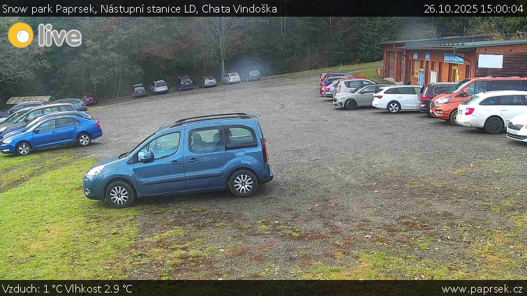 Snow park Paprsek - Nástupní stanice LD, Chata Vindoška - 26.10.2025 v 15:00 Snow park Paprsek - Nástupní stanice LD, Chata Vindoška - 26.10.2025 v 15:00