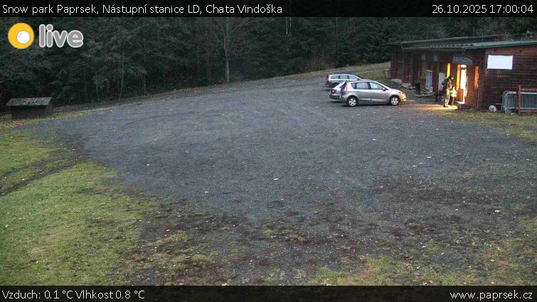 Snow park Paprsek - Nástupní stanice LD, Chata Vindoška - 26.10.2025 v 17:00 Snow park Paprsek - Nástupní stanice LD, Chata Vindoška - 26.10.2025 v 17:00
