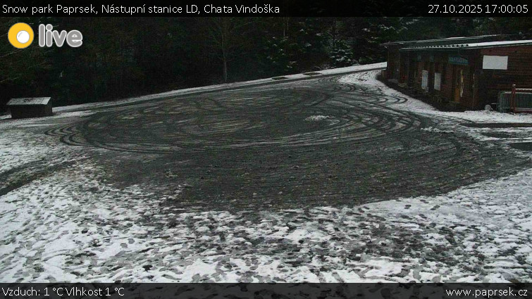 Snow park Paprsek - Nástupní stanice LD, Chata Vindoška - 27.10.2025 v 17:00 Snow park Paprsek - Nástupní stanice LD, Chata Vindoška - 27.10.2025 v 17:00