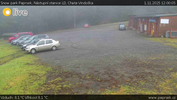Snow park Paprsek - Nástupní stanice LD, Chata Vindoška - 1.11.2025 v 12:00 Snow park Paprsek - Nástupní stanice LD, Chata Vindoška - 1.11.2025 v 12:00