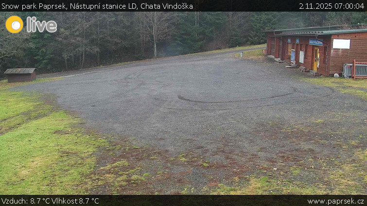 Snow park Paprsek - Nástupní stanice LD, Chata Vindoška - 2.11.2025 v 07:00 Snow park Paprsek - Nástupní stanice LD, Chata Vindoška - 2.11.2025 v 07:00