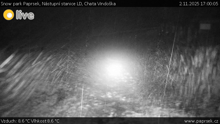 Snow park Paprsek - Nástupní stanice LD, Chata Vindoška - 2.11.2025 v 17:00 Snow park Paprsek - Nástupní stanice LD, Chata Vindoška - 2.11.2025 v 17:00