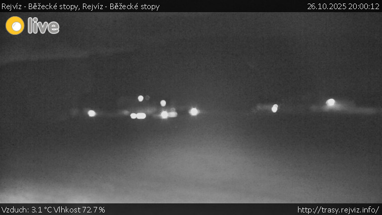 Rejvíz - Běžecké stopy - Rejvíz - Běžecké stopy - 26.10.2025 v 20:00 Rejvíz - Běžecké stopy - Rejvíz - Běžecké stopy - 26.10.2025 v 20:00