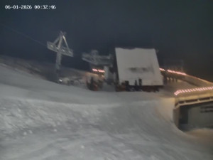 Skiareál Mosty u Jablunkova - Spodní část sjezdovky č. 1 - 6.1.2026 v 01:00 Skiareál Mosty u Jablunkova - Spodní část sjezdovky č. 1 - 6.1.2026 v 01:00