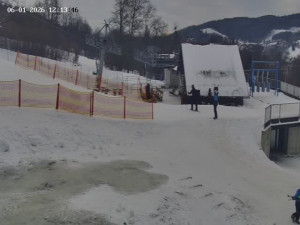 Skiareál Mosty u Jablunkova - Spodní část sjezdovky č. 1 - 6.1.2026 v 13:00 Skiareál Mosty u Jablunkova - Spodní část sjezdovky č. 1 - 6.1.2026 v 13:00