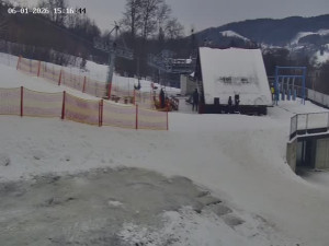 Skiareál Mosty u Jablunkova - Spodní část sjezdovky č. 1 - 6.1.2026 v 16:00 Skiareál Mosty u Jablunkova - Spodní část sjezdovky č. 1 - 6.1.2026 v 16:00