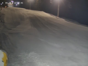 Skiareál Mosty u Jablunkova - Spodní část sjezdovky č. 1 - 6.1.2026 v 23:00 Skiareál Mosty u Jablunkova - Spodní část sjezdovky č. 1 - 6.1.2026 v 23:00