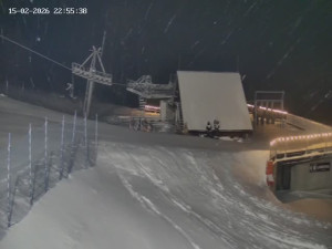 Skiareál Mosty u Jablunkova - Spodní část sjezdovky č. 1 - 15.2.2026 v 23:00 Skiareál Mosty u Jablunkova - Spodní část sjezdovky č. 1 - 15.2.2026 v 23:00