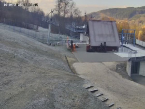 Skiareál Mosty u Jablunkova - Spodní část sjezdovky č. 1 - 10.4.2026 v 08:00 Skiareál Mosty u Jablunkova - Spodní část sjezdovky č. 1 - 10.4.2026 v 08:00