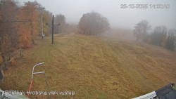 Vrchol Bouřňák, pohled na jih