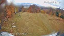 Vrchol Bouřňák, pohled na jih