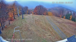 Vrchol Bouřňák, pohled na jih