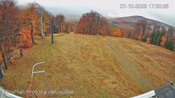 Vrchol Bouřňák, pohled na jih