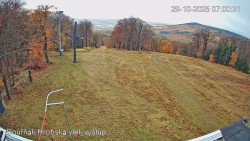 Vrchol Bouřňák, pohled na jih