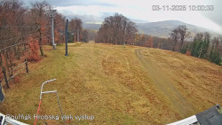 Vrchol Bouřňák, pohled na jih