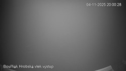 Vrchol Bouřňák, pohled na jih