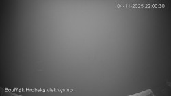 Vrchol Bouřňák, pohled na jih