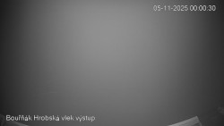 Vrchol Bouřňák, pohled na jih