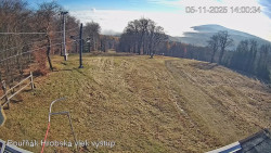 Vrchol Bouřňák, pohled na jih