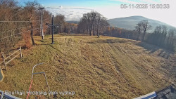 Vrchol Bouřňák, pohled na jih