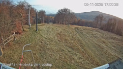 Vrchol Bouřňák, pohled na jih