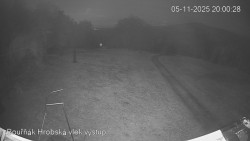 Vrchol Bouřňák, pohled na jih