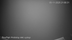 Vrchol Bouřňák, pohled na jih