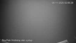 Vrchol Bouřňák, pohled na jih